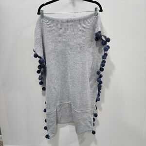 Brave +True one size NWT Snood Scarf, travel, circle shawl- Navy & White